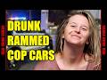 Insane Police Chase: Drunk Woman Throws Beer & Rams Cop Cars | DUI Arrest Bodycam