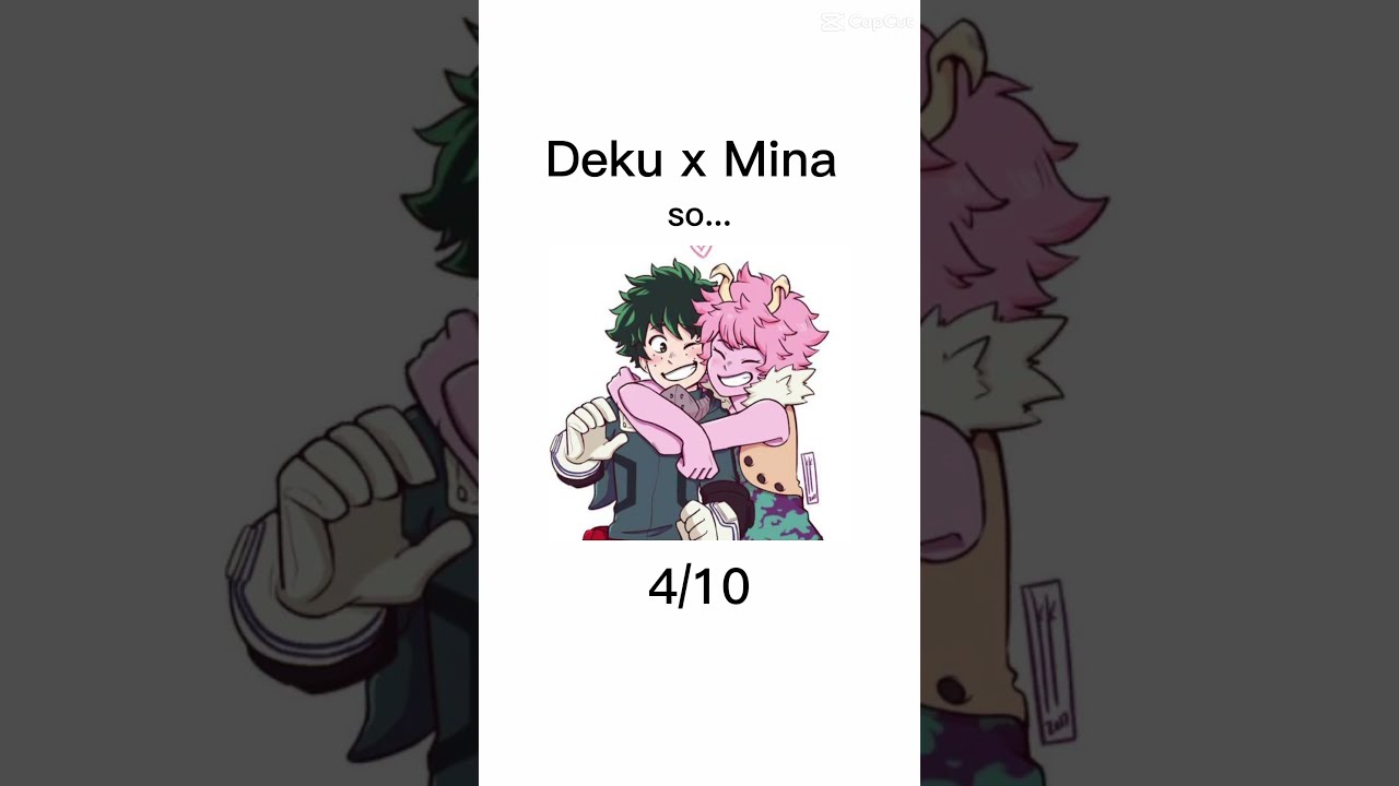 Rating Deku Ships My Opinion Mha