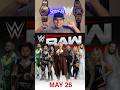 QUICK WWE RAW ON NETFLIX PREVIEW 5/26/25 #wwe #raw #rawonnetflix #rawpreview #wrestling #soto619