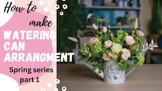 how to make Watering Can flower arrangement | Create Stunning Floral Displays