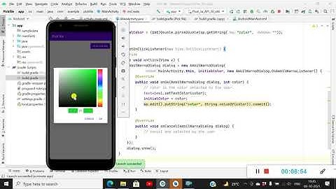 Ambilwarna Color picker dialog example