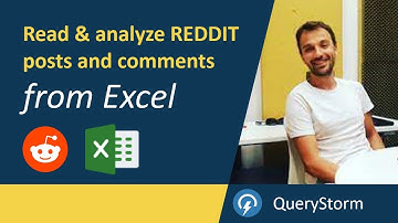 Read and analyze Reddit posts and comments from Excel | QueryStorm