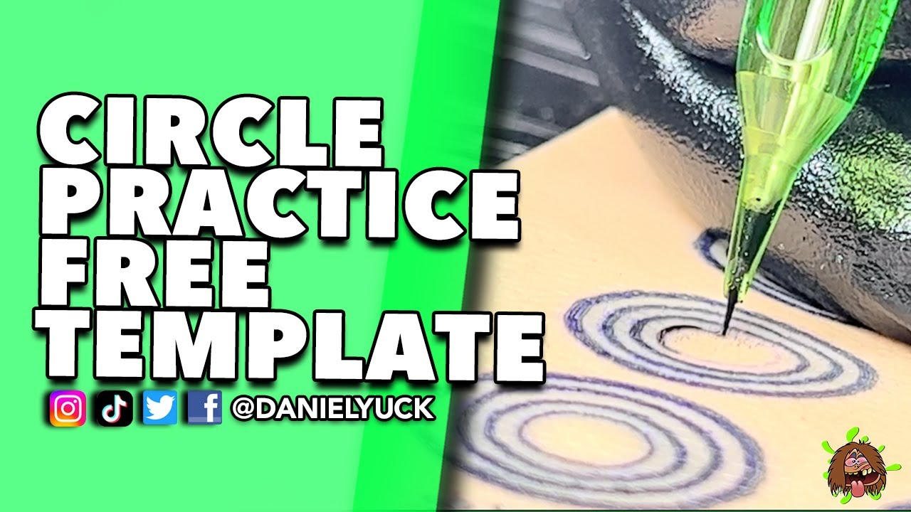 How To Tattoo Circles (Free Template Download) - YouTube