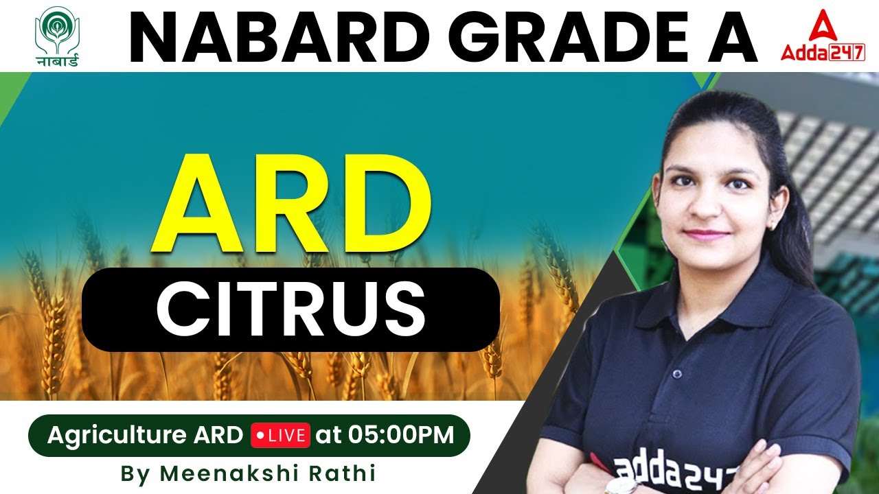 NABARD Grade A Preparation | Agriculture ARD by Meenakshi Rathi ...