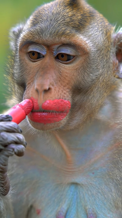 Monkey makeup 🐵💄#viralvideo #funny #shorts #makeup