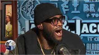 Deontay Wilder relives Tyson Fury knockdown, Anthony Joshua scared to fight? | Jalen \& Jacoby