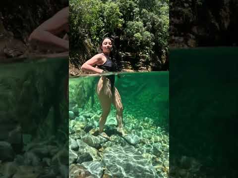 Olha a cor dessa água Poço do Guardião em Queluz/SP.