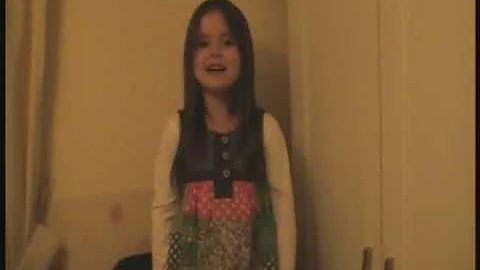 Grace Garcia aged 6 years old. Singing 'Three Litt...