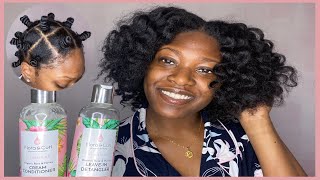SUCCESSFUL BANTU KNOT OUT | Flora & Curl Review