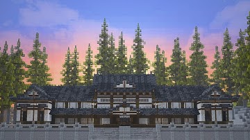 Building A Historical Japanese Train Station In Minecraft