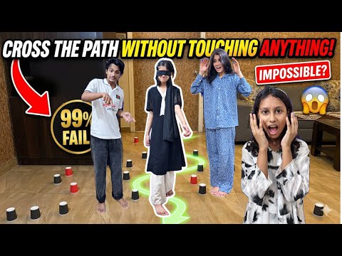 চোখ বেঁধে এইটা কী করলাম?! 😂 | Blindfold Navigation Challenge | Saim X Mawa