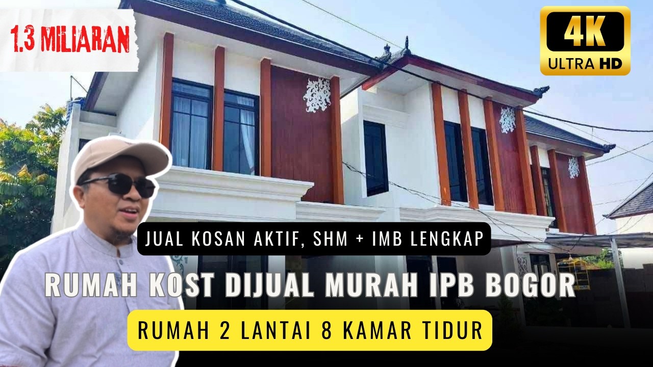 Jual Kost Aktif Dekat IPB Dramaga | 8 Kamar Full AC, Income 100 Juta/Tahun