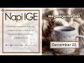 Napi IGE | Megelégedett élet | 2024.12.22