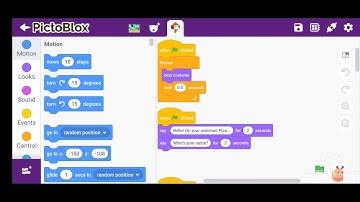 Pictoblox Capstone Project -- AI ChatBot