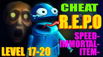 Cheat R.E.P.O SOLO: Speed, Immortal, Item,... Fighting All Monster level 17-20 (Full Mod Menu)