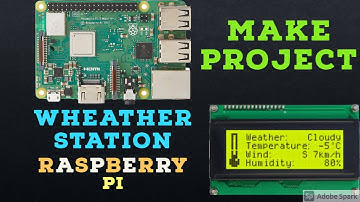Raspberry Pi Weather Station | Whether Station Raspberry Pi With LCD Matrix  2021