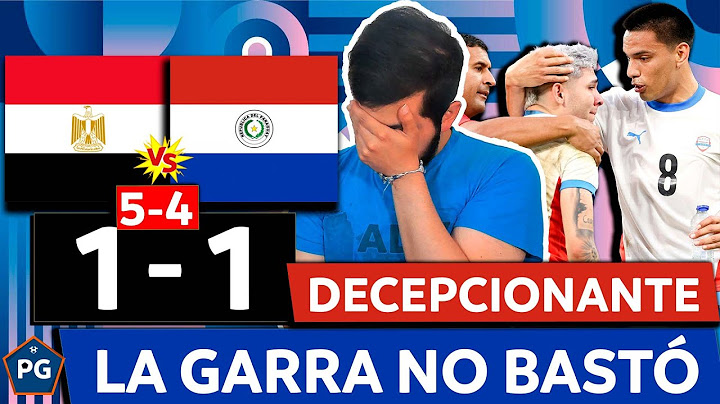EGIPTO 1 PARAGUAY 1 (PENALES 5-4)⚡JUEGOS OLÍMPICOS PARÍS 2024🔥ADIÓS A UNA ALBIRROJA SIN CHISPA
