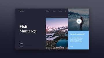 Web UI Design - Creative Travel Agency Website 2021 Concept - Visit Monterey - Fazil Studio
