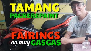 PAANO MAGREPAINT NG FAIRINGS NA MAY GASGAS I DA HUSTLER'S TV