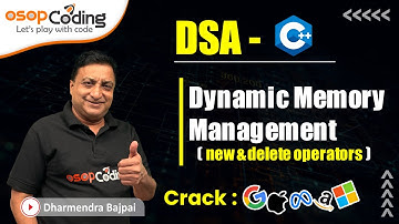 Dynamic Memory management | new & delete operator | DSA using C++ | #dsa #datastructures