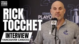 Rick Tocchet Reacts to Carson Soucy CrossCheck to Connor McDavid & Oilers/Canucks Turning Physical