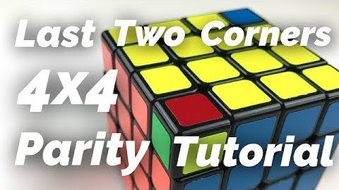 4x4 Last Two Corner Parity Tutorial