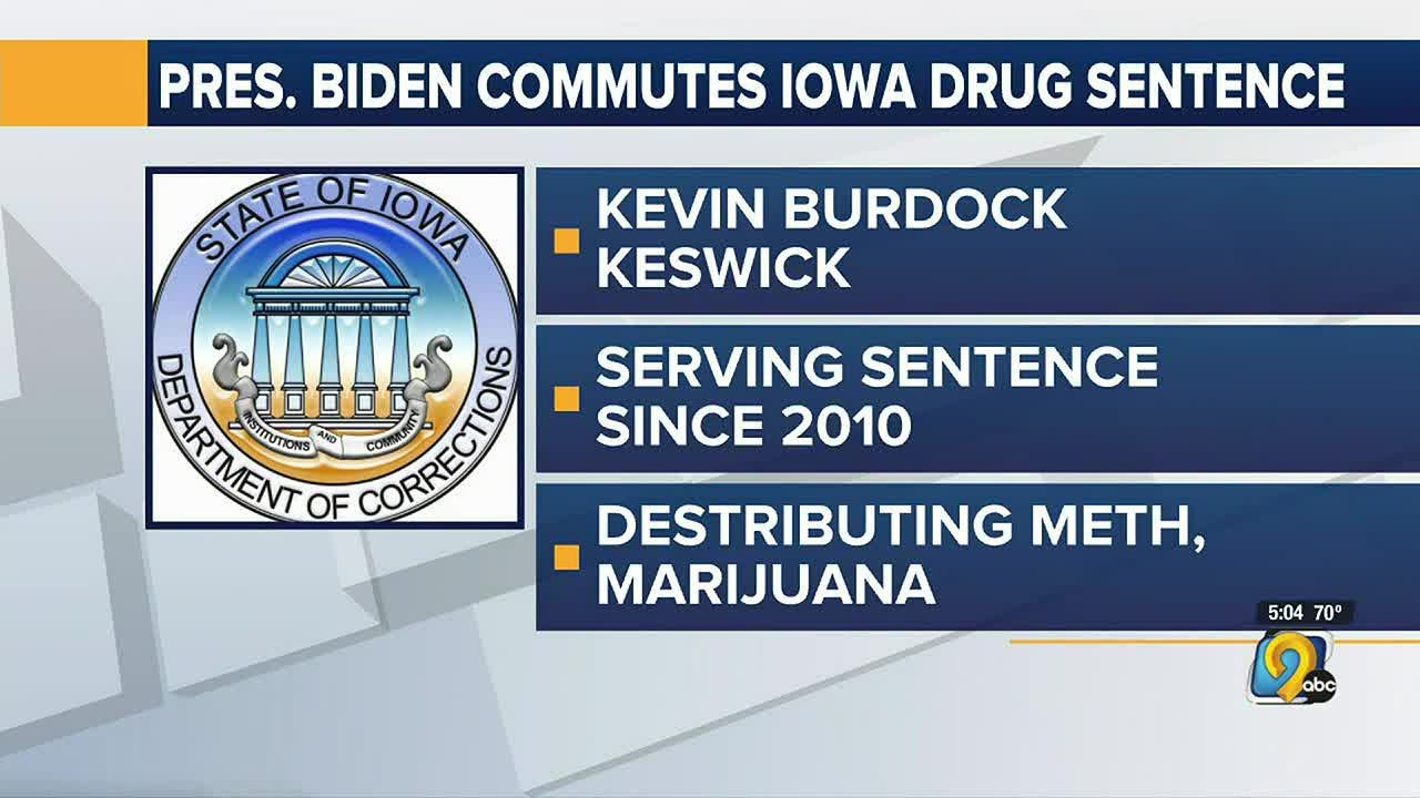 Pres. Biden commutes sentence of Iowan convicted of drug charges