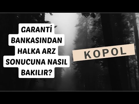 KOPOL HALKA ARZ SONUÇLARINI GARANTİ KALDIRDI AMA BİZ GÖREBİLECEĞİNİZ YÖNTEMİ GÖSTERDİK🧐