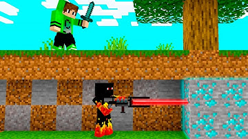 LASER MINING Speedrunner VS Hunter in Minecraft