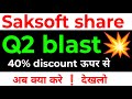Saksoft Q2 Results 2026 | Saksoft Results Today | Saksoft Share Latest News