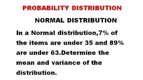 Normal Distribution - Probability Distribution - Problem