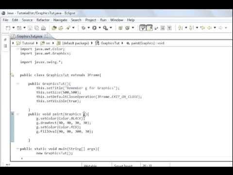 Java programming pLesson 88 Graphics : Java fillOval and drawOval - YouTube