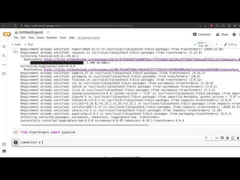 Text Summarization in just 4 line of python code AI NLP