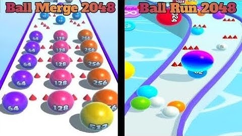 😁Ball Run 2048 vs Number Ball 3D Merge Games vs 2048 Runner Balls😭