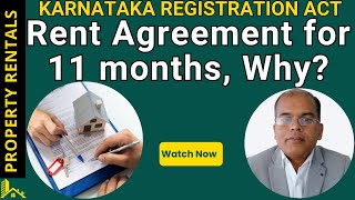Why Rental Agreement For 11 Months  Karnataka Registration Act I Real Estate  Property Care