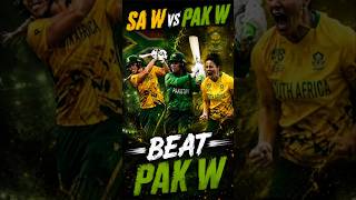South Africa -W beat Pakistan W in world cup 😱| SA - W vs Pak - W Match highlights | #viral #shorts