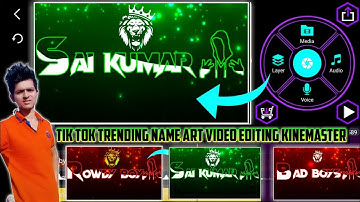 How to Name art boy Attitude status TikTok trending video editing kinemaster tutorial video trending