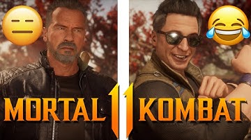 The Funniest Terminator Intro Dialogues! | Mortal Kombat 11