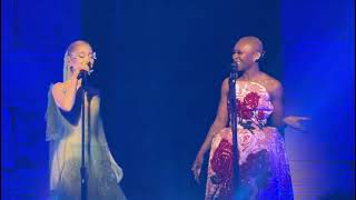 Famous [FULL PERFORMANCE] When You Believe by Ariana and Cynthia | uploaded by Cara Delevingne on IG Profile