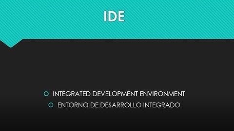 IDE - programación en C
