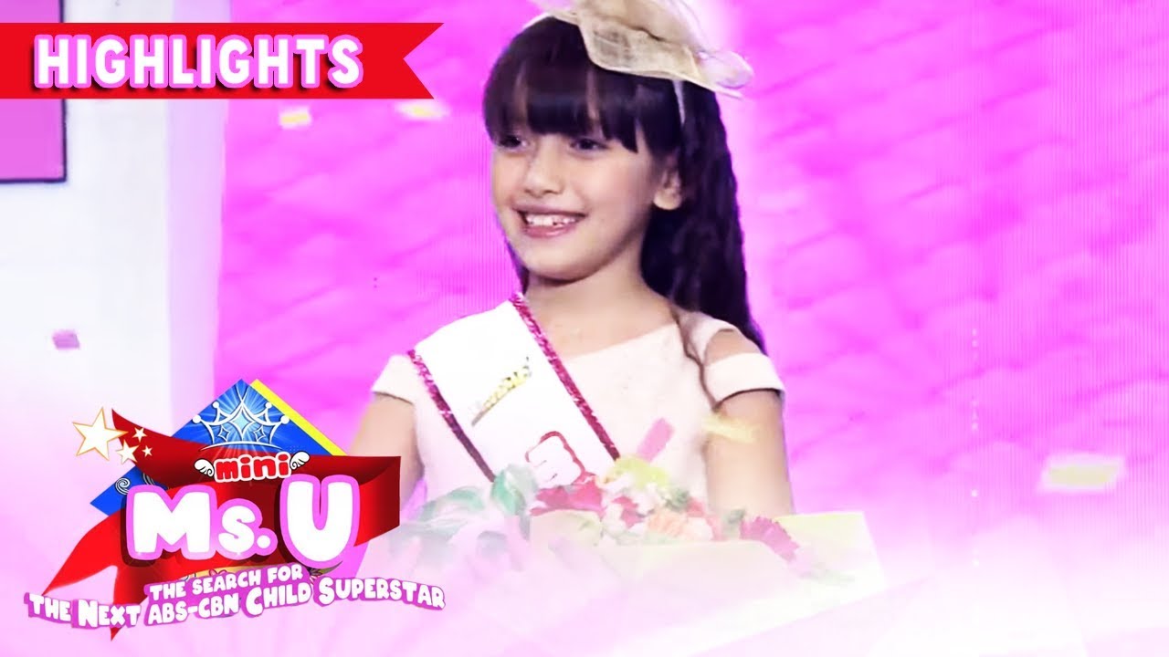Sylvannah Garcia wins as the Mini Miss U of the Day | It's Showtime Mini Miss U