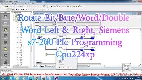 Rotate Bit/Byte/Word/Double Word Left & Right, Siemens s7-200 Plc Programming Cpu224xp
