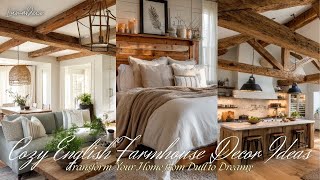 ❄️ From Dull to Dreamy 📚 Cozy, Charming &amp; Beautiful English Style Farmhouse Decor Inspiration 💙