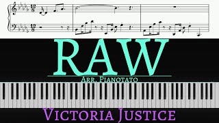 Victoria Justice - RAW | Piano cover by Pianotato
