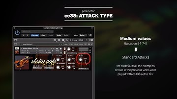 Samplemodeling Strings - Tutorial n.2 (Marcato & Spiccato: controlling attack-type with cc38)