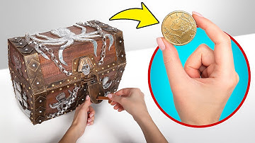 DIY Cardboard Treasure Chest With a Lock!