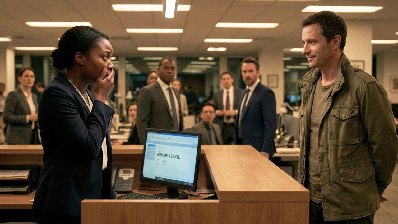 She Laughed at the Quiet Man at Front Desk — Then the Screen Showed His Name and She Lost Everything