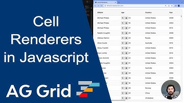 Custom Cell Renderers in Javascript for AG Grid