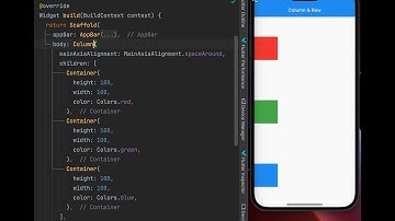 Column and Row in flutter