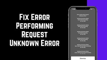 How to Fix Error Performing Request Unknown Error on iPhone or iPad (2023)